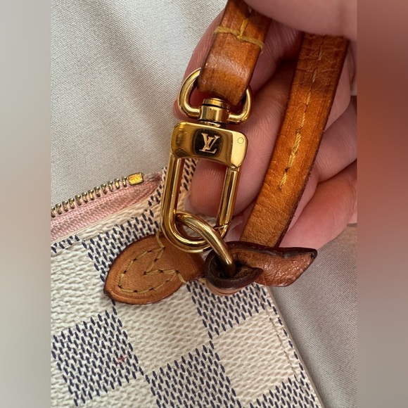 Louis Vuitton Damier Azur Canvas Neverfull Pochette - Picture 3 of 7